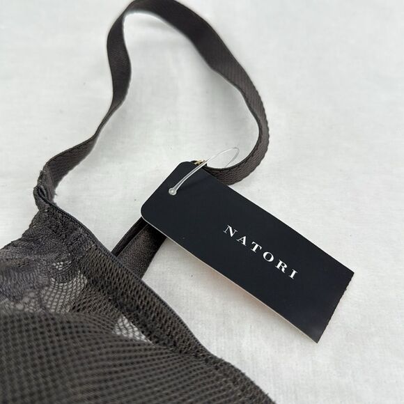 Natori Bra Wm 32DD (E) Avail Dark Gray Underwire Sheer Lace Pretty - Picture 5 of 8